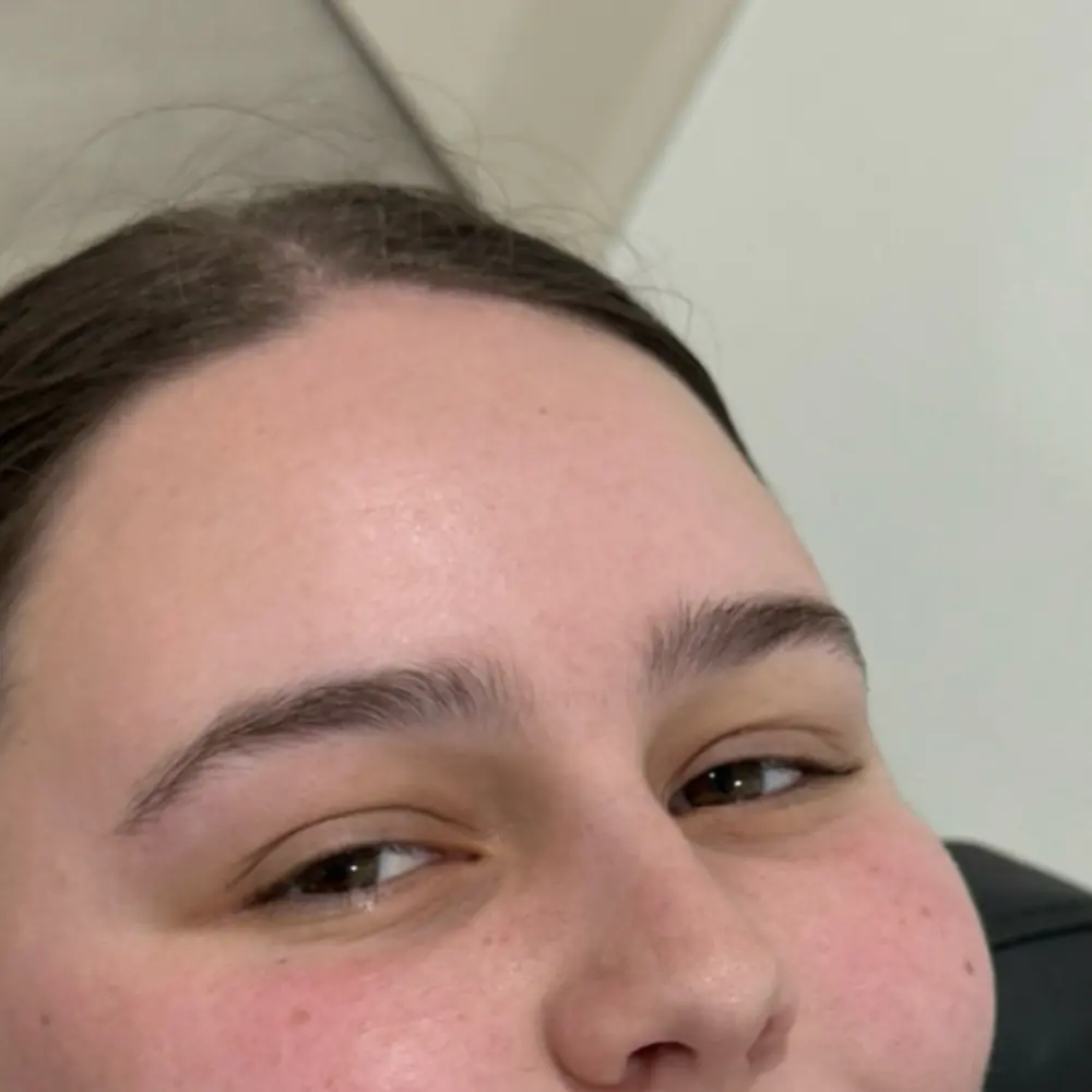 Brows before shaping and tint